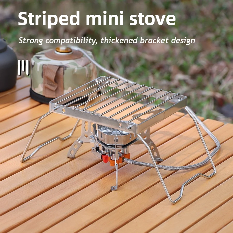 Camping Cookware Set Folding Campfire Grill Stainless Steel Portable Multifunctional High Temperature Corrosion Resistance Outdoor