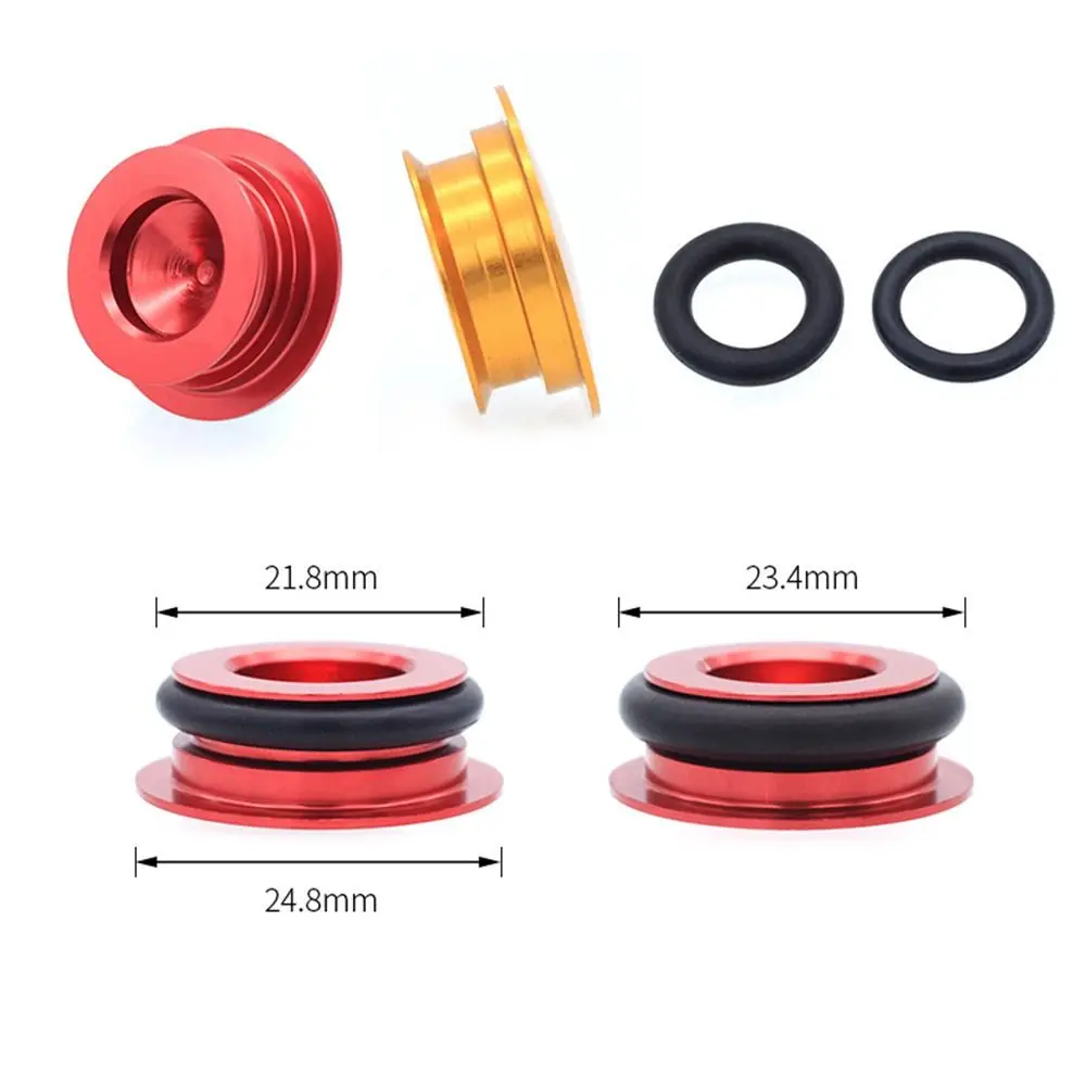 Waterproof Aluminum Alloy Bicycle Teeth Plate Crank Cap Cover Mountain Road Bike Crankset Plug Screw Dust-Proof Disc Cover 2 pcs