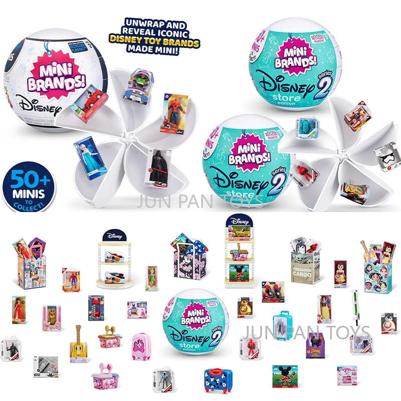 Original Zuru Mini Brands Disney Store Edition 5 Surprise Series 2 Mystery Collecties Toys Sorpresa Blind Box Figurine Toys