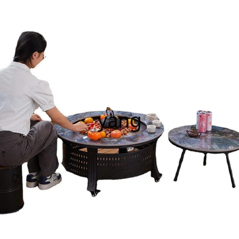 

Yhl Suit Outdoor Barbecue Table Courtyard Barbecue Grill Heating Stove Charcoal Stove