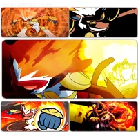 1pc Infernape P-Pokemon-n Anime Mouse Pad Large Mouse Mat Pink Office Desk Mat Laptop Gaming Large Mousepad 1