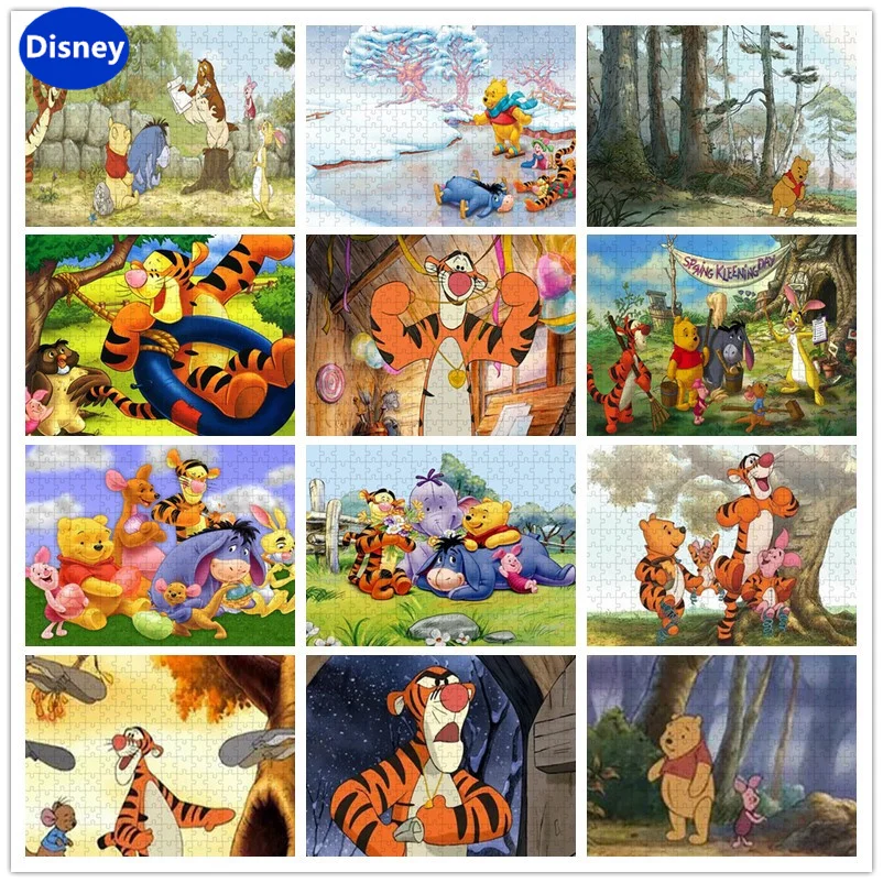 Tigger Family Disney Cartoon Children Brainstorming Puzzle Games Boys and Girls Decorative First Choice Holiday Gift пазл first puzzle совёнок 16 элементов