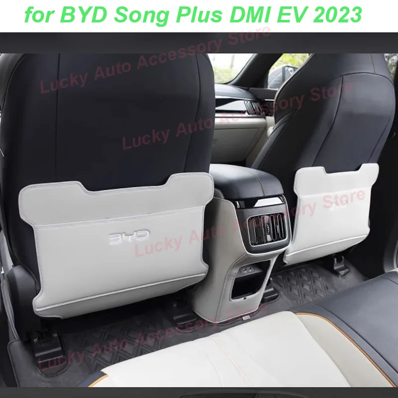 

Car Rear Row Seats Anti-kick Mats for BYD Song Plus DMI EV 2023 Air Outlet Anti-dirty Pads Protective Cover Interior Accessories