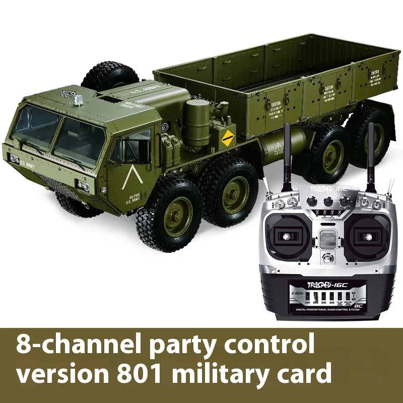 Hengguan Hg-P801 Full Scale 1:12 American Wheeled All Terrain Semi Alloy Heavy-Duty Truck Crossing And Climbing Military Truck 2