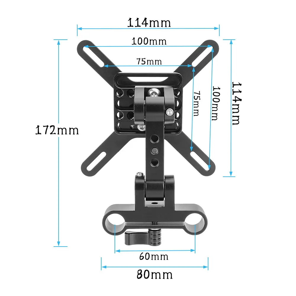 KIMRIG   VESA  LCD ũ Ʈ, 15mm ε  ý, 75x75 100x100, 13-32 ġ LCD ȭ鿡 