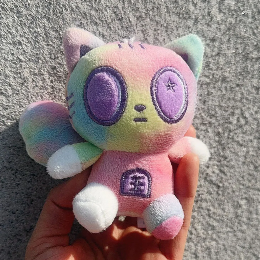 10pcs/lot 4inch hot Kpop TXT Soobin YEONJUN BEOMGYU TAEHYUN Plush Toy Keyrings colorful tiger foxy dolls Keychain Pendants Gifts 2