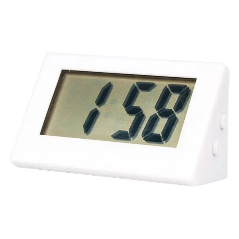 DigitalClockNoTickElectricAlarmDeskClockLCDSmallBattery