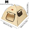 The New Three-color Tent Nest With Its Own Door Curtain Four Seasons General Ventilation Without Flavor Closed Warm Pet Nest 6