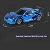 Mini 1/43 Scale RTR RC Racing Car LED lights Mini Remote Control Electric Car Painted and Assembled Toy Model for Children 4