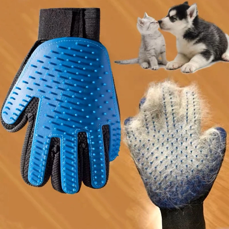 Silicone Pet Gloves Cat Dog Hair Remover Cat Supplies Comb Hair Removal
