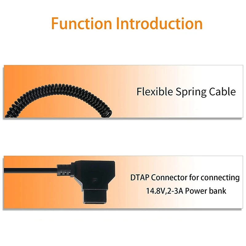 코일 D-탭-L-시리즈 F550 배터리 더미 케이블,  필월드, 아토모스 시노비 소형 HD, 앤디신 카메라 모니터용