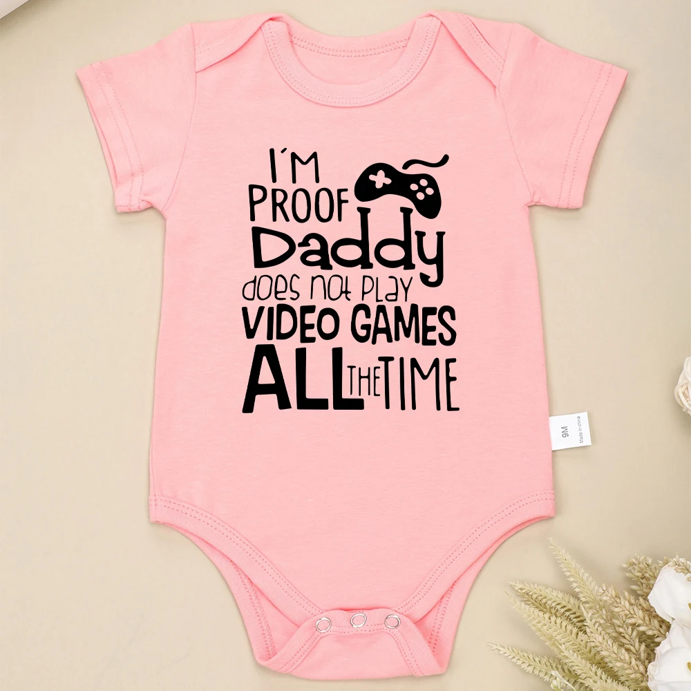 Funny Infant Outfits 0 to 24 Months Baby Boy and Girl Clothes Onesies Cotton Multicolor Round Neck Newborn Bodysuit European 3
