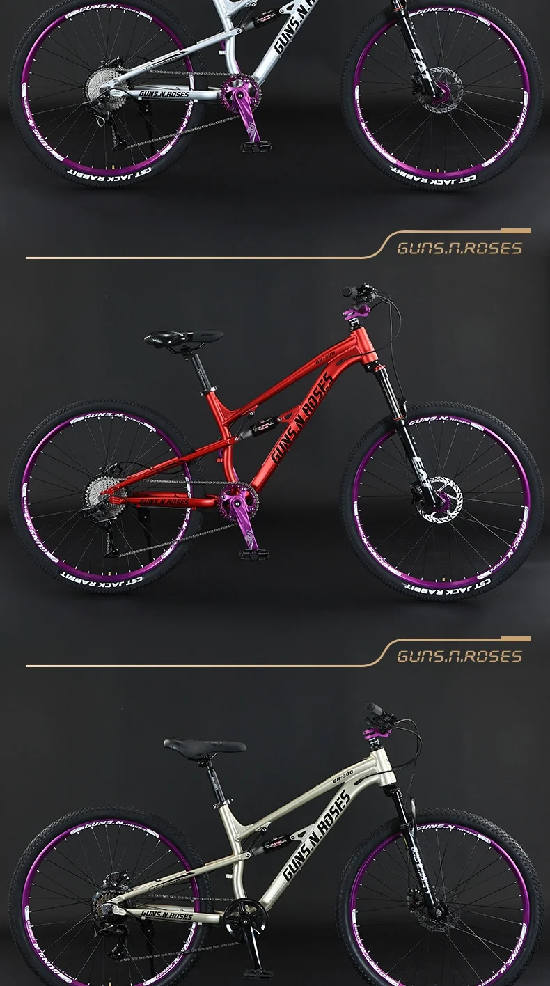 SKIG Mountain Bikes Variable-speed Adult Student Youth Soft-tail Shock-absorbing Downhill Off-road And Road Bikes