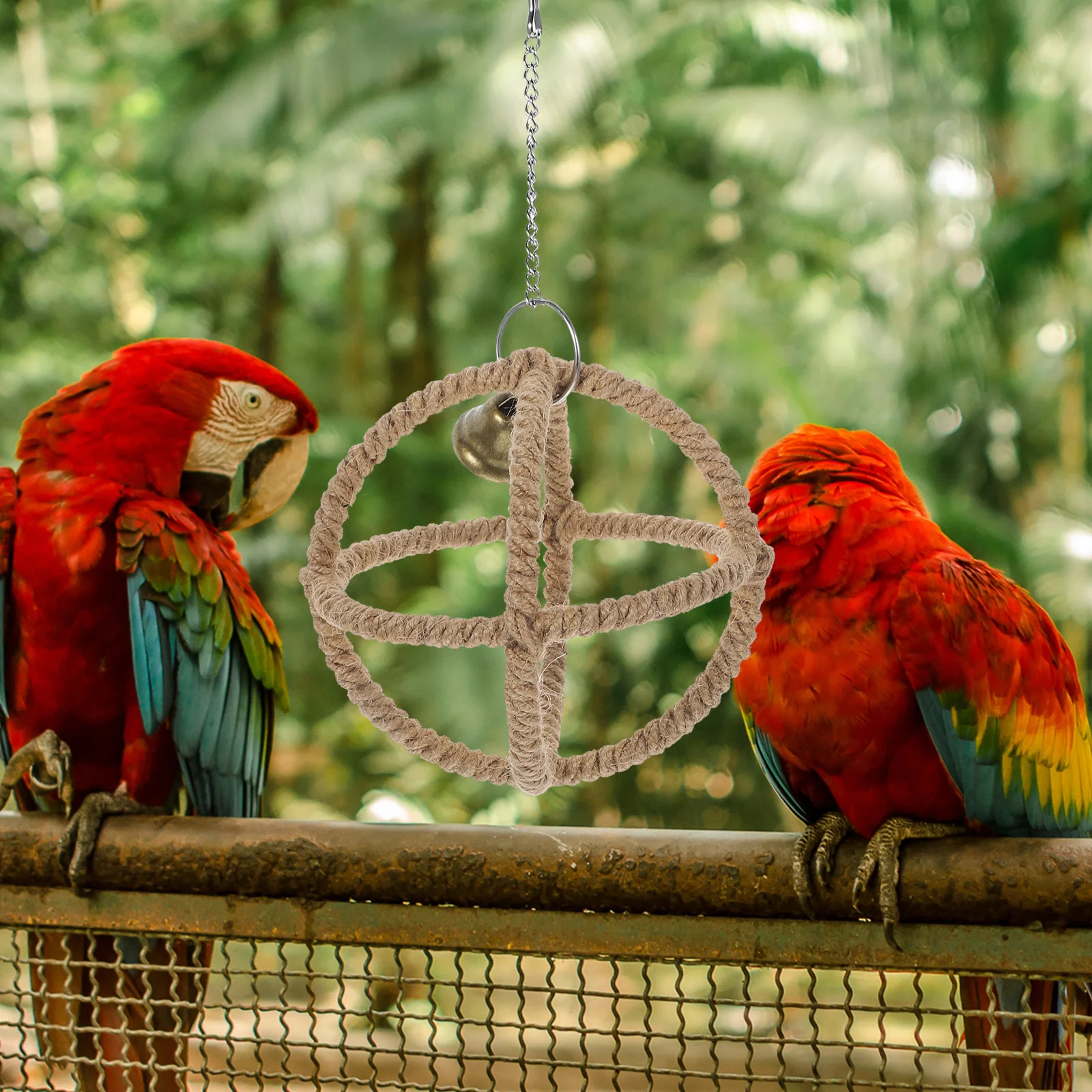 Parrot Toy Bird Toy Bird Cage Accessories Bird Perch Stand Bird Swing Toy Toys Parrot Swing Birdcage Decorative Hanging Funny Stand Rack Perch for Parakeet
