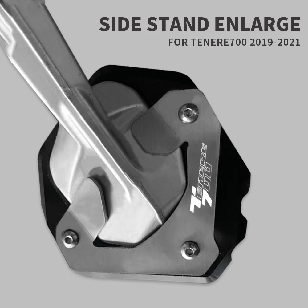 

FOR Yamaha TENERE 700 Rally World 2019 2020 2021 2022 2023 Kickstand Side Shoe Foot Rests Stand Extension Enlarger Aluminum