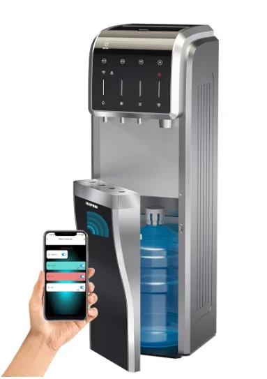 Water Cooler Dispenser with Ice Maker Feature