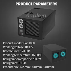 Aspligo Hidden RV Air Conditioning 12/24V Heat and Cool Automotive Embedded Electric Air Conditioner for Motorhome Camper Truck