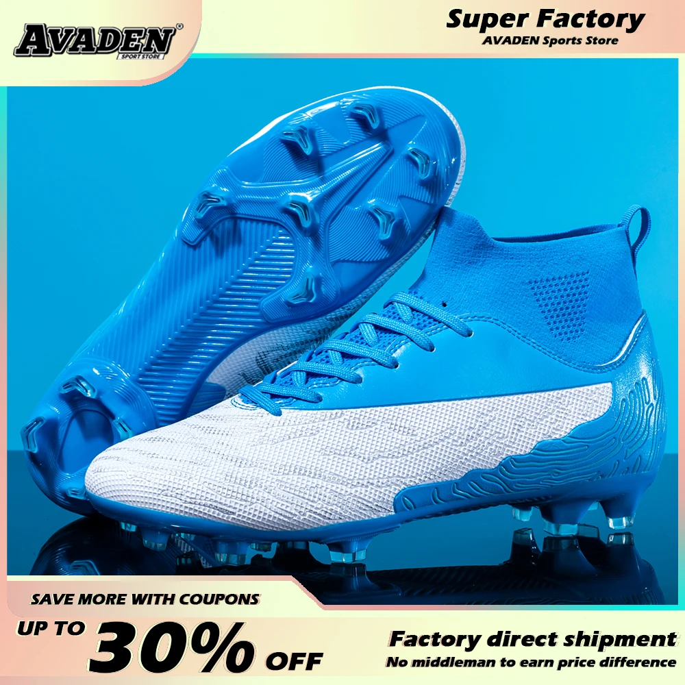

Outdoor Styles Sneakers Man Soccer Shoes Futsal Soccer Kids Playing High Tops Soccer Cleats Sports Shoes Economic Football Boots