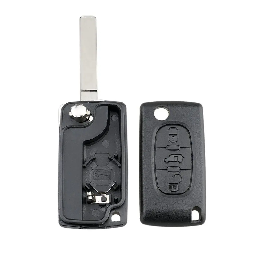 

Чехол для ключей с тремя кнопками, защитные запасные части для ключей, маленький и стандартный корпус без кармана и с сиденьем