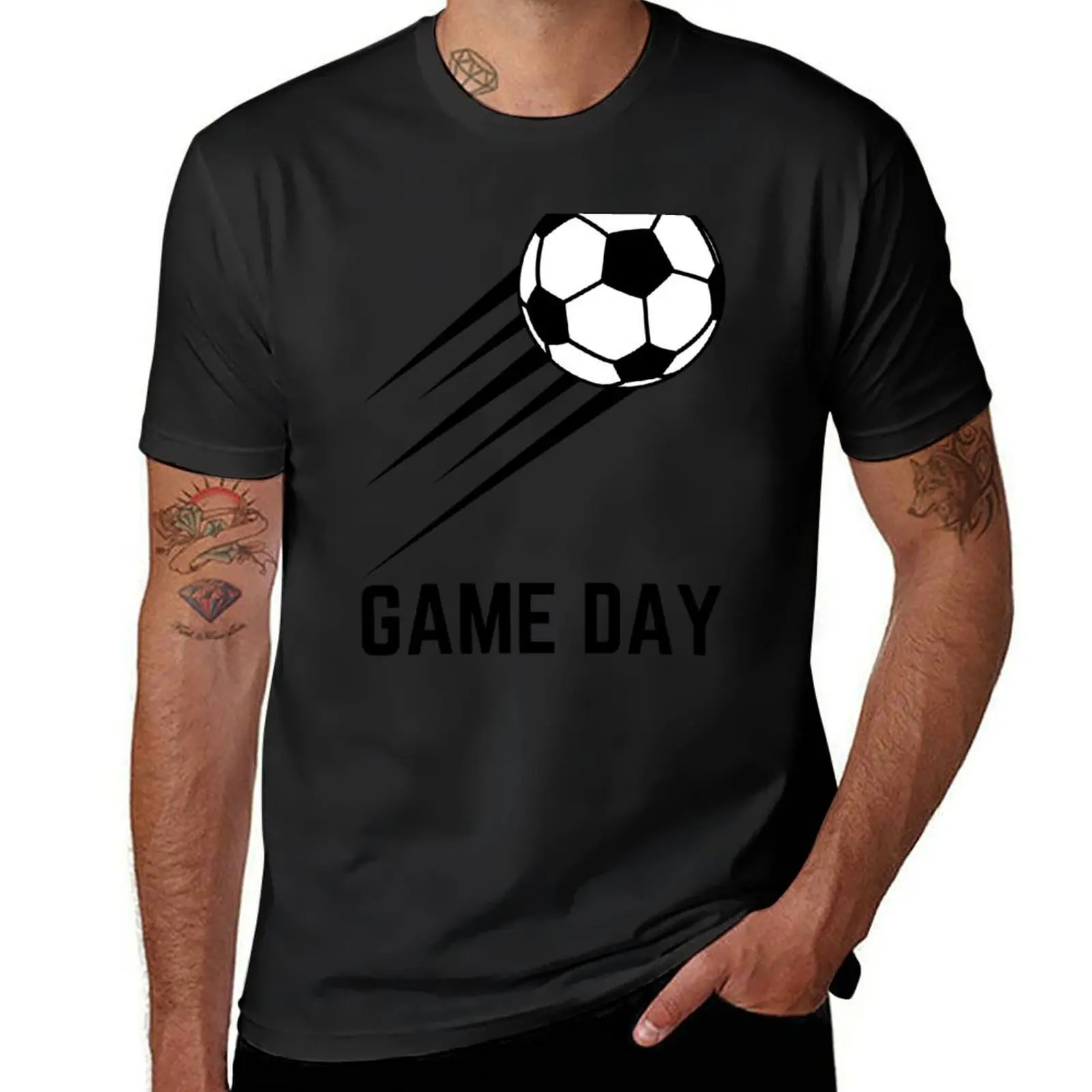 

White Ball Soccer Sports T-Shirt graphics customs cute clothes quick-drying men clothings