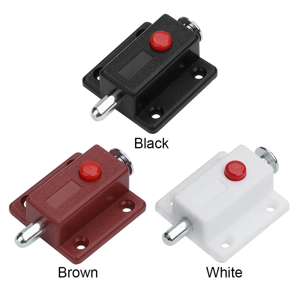 10PCS Classic Solid Door Latch Latch Door Window Cabinet Sliding Lock Cabinet Household Safety Button Spring