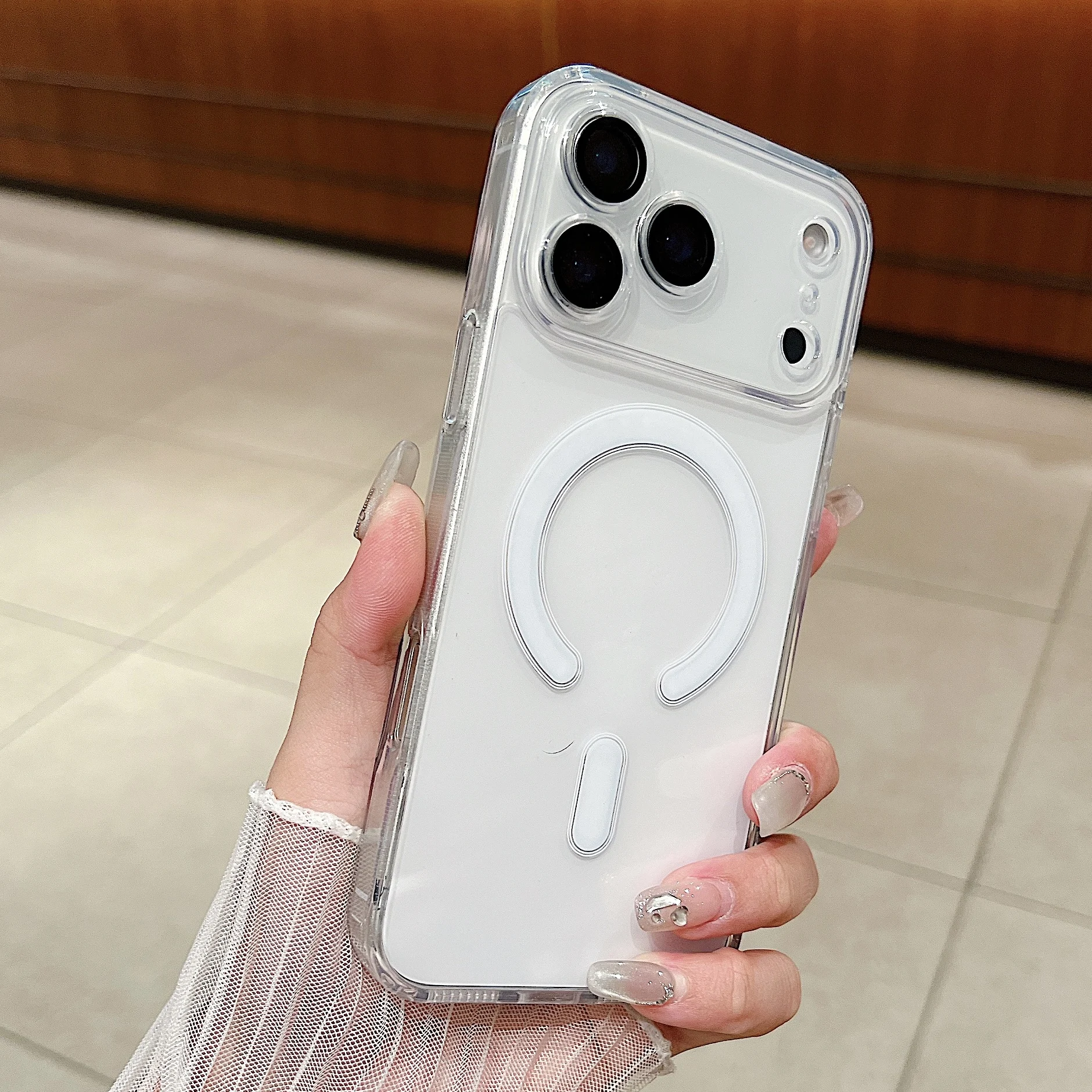 Magnetic Wireless Charging Case with Full Protection and Camera Lens Cover
