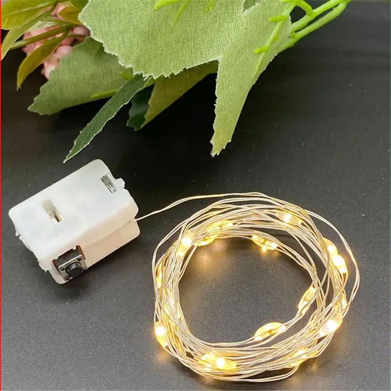 Fairy Lights String Button Battery Light Home Decor Living Bedroom Garden Christmas Wedding New Year Ornament Garland