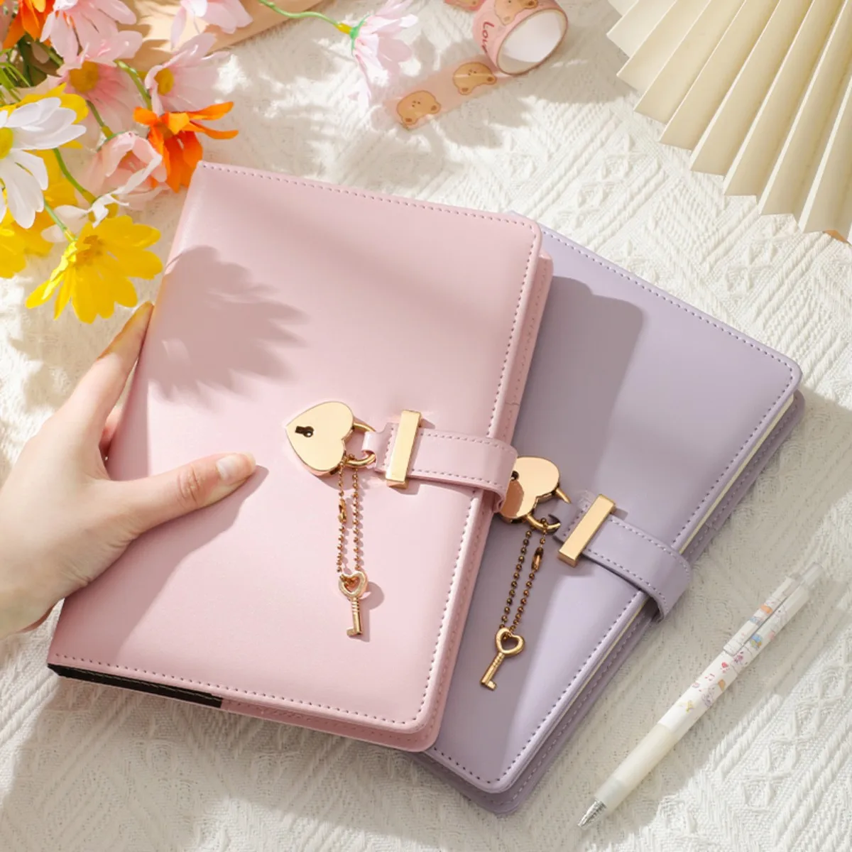 1 Mpc budget card 2 books+2 zipper bags+2 stickers A5 love lock book ...