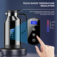 Bouilloire électrique de voiture 12V/24V 1200ML et 1500ML, affichage numérique, bouilloire électrique de voiture en acier inoxydable, tasse pour faire bouillir l'eau, pour les voyages 5