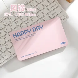 Portable High - Value Kawaii Notebook - 64 Sheets, Simple Horizontal Notepad Design (B)