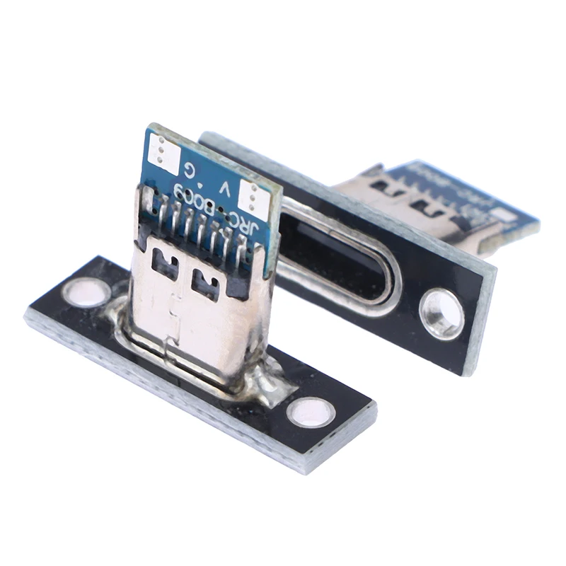 Type C Connector USB 3.1 Type C Socket Screw fixing plate 2Pin 4Pin Female Jack Charging Port 10pcs