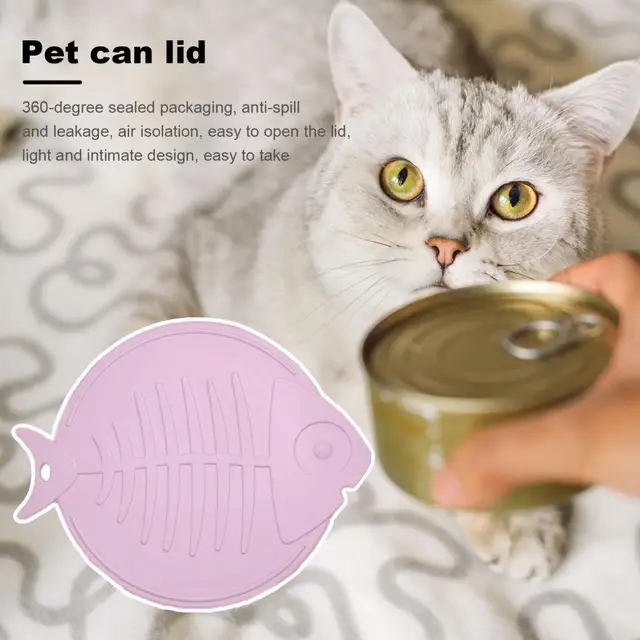 DOULEIN 5 Coperchi In Silicone Per Lattine Cibo Animali - Con Cucchiai, Hermetici E Lavabili - Foto 9