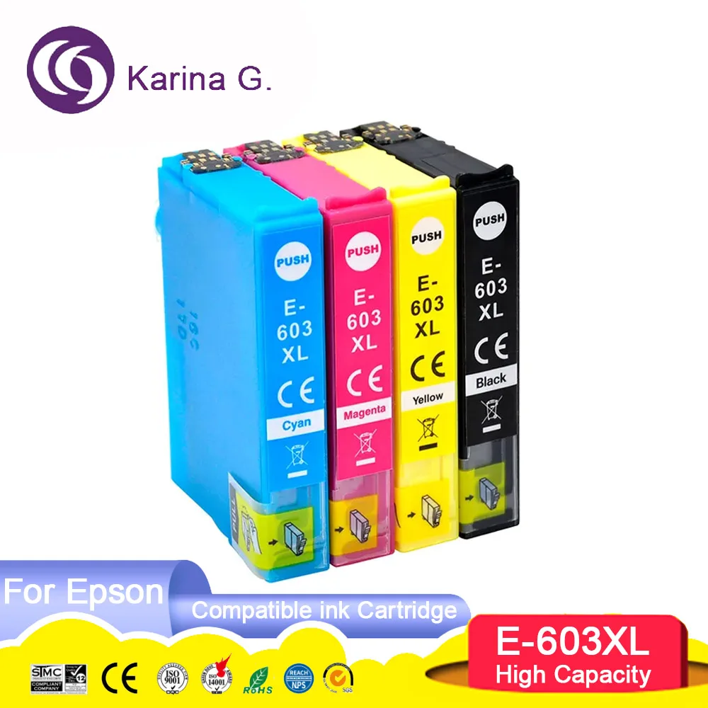 Cartuccia Di Inchiostro A Getto D'Inchiostro Per Stampante Compatibile 603Xl T603Xl Per Epson Xp-2100/Xp-2105/Xp-3100/Xp-3105/Xp-3150/Xp-4100/Xp-4105/