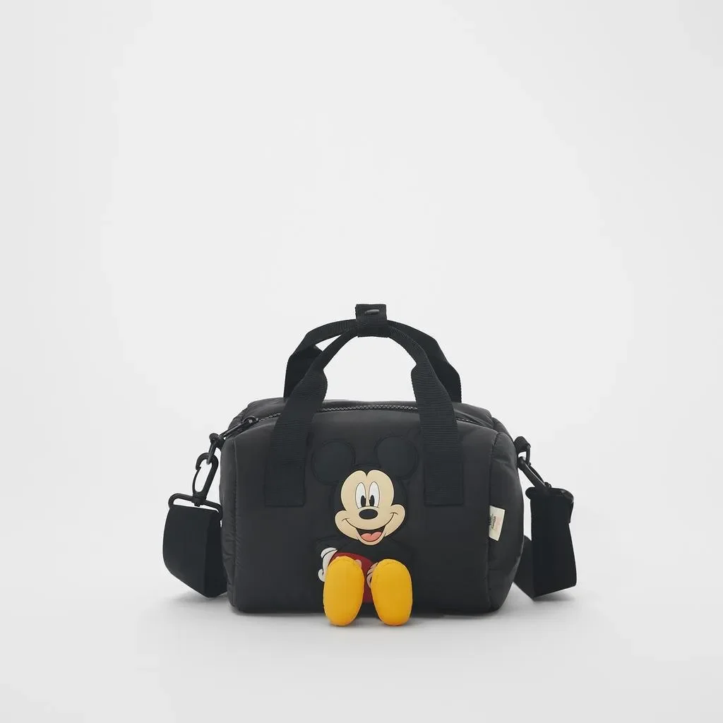 

Disney Portable Girl Bag Cartoon Pattern Bowling Cross-body Bag Girls Fashion Casual Shoulder Mickey Messenger Bag