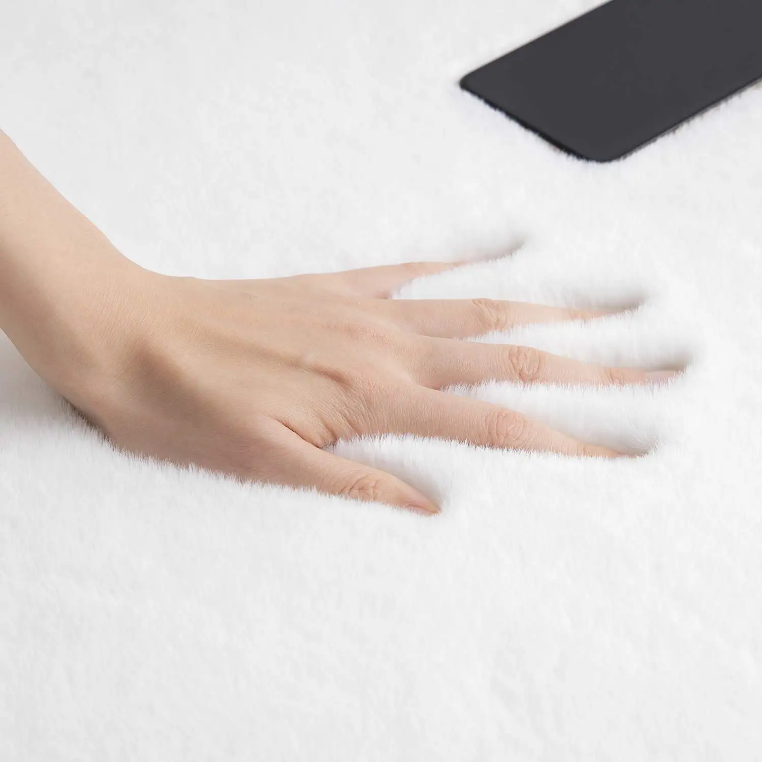 Imitation Rabbit Fur Carpet For Home Decor Warm Plush Sofa Cushion Imitation Fur Children's Bedroom Bedside Foot Mat Beige Gray 6