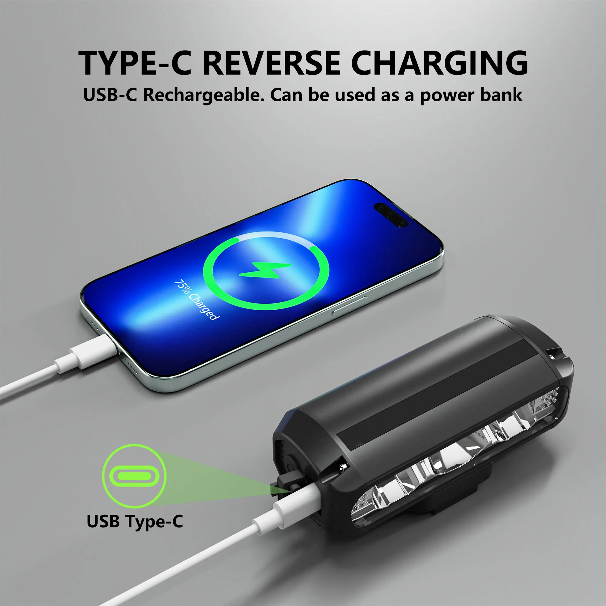 AKALATE  Ʈ Ʈ, USB C  LED  Ʈ, 1200 , 4000mAh Ŭ , ȸ MTB   
