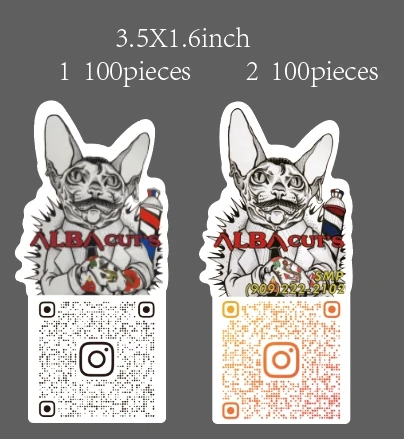 

Пользовательские наклейки, подпишитесь на нас в социальных сетях Instagram, QR-кодовые этикетки