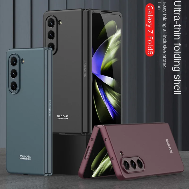 Custodia Per Telefono Antiurto Galvanica Per Samsung Galaxy Z Fold 5 4 3 Fold 5 Fold 4 Fold 3 5G Custodia Rigida Per Pc Anticaduta