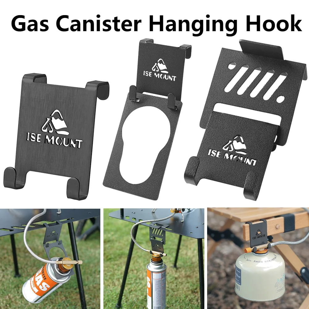 Camping Table Gas Tank Bracket Gas Cylinder Storage Rack Camping Hook for Backpacking Hiking Travel Mountaineering Picnic