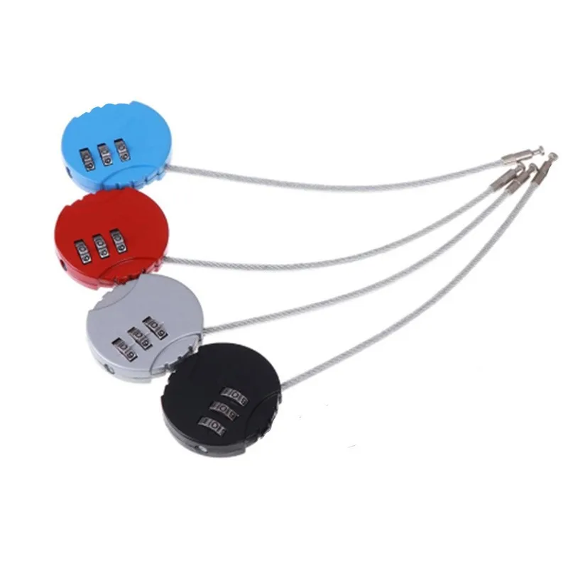 Password Padlock Mini Padlock Practice Padlock, 3 Dial Digit Combination Suitcase Luggage Metal Code Lock 4*4cm