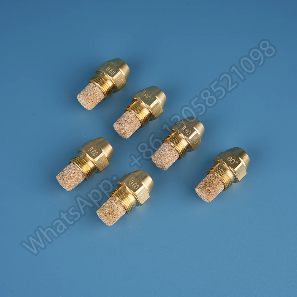 Brass Fuel Oil Nozzle, Solid Spray, Diesel Burner Injection, Combustion Jet, Boiler Heater, 0.3-6.0 USgal/H, 60 Degree 9/16" 4