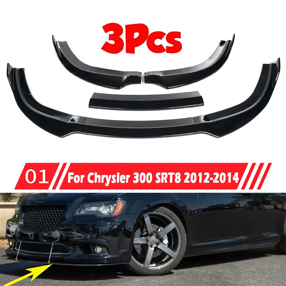 

3 шт., защитный диффузор для переднего бампера автомобиля Chrysler 300 SRT8 12-14