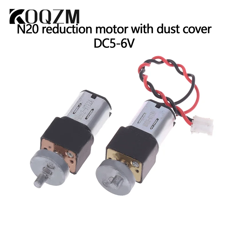 1PC Electric Motor DIY Toy DC5V-6V Micro N20 Gear Motor With Dust Cover Slow Speed Metal Gearbox Reducer