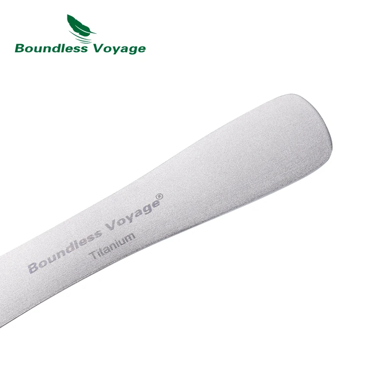 Titanium Soup Spoon Meal Rice Ladle Outdoor Household Ti Tableware