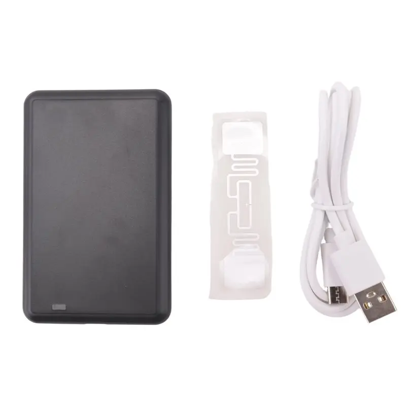B24B USB UHF 태그 리더 ISO18000-6C 6B 860-960Mhz 리드/라이터 HID-USB 가상 COM 출력 조정 가능