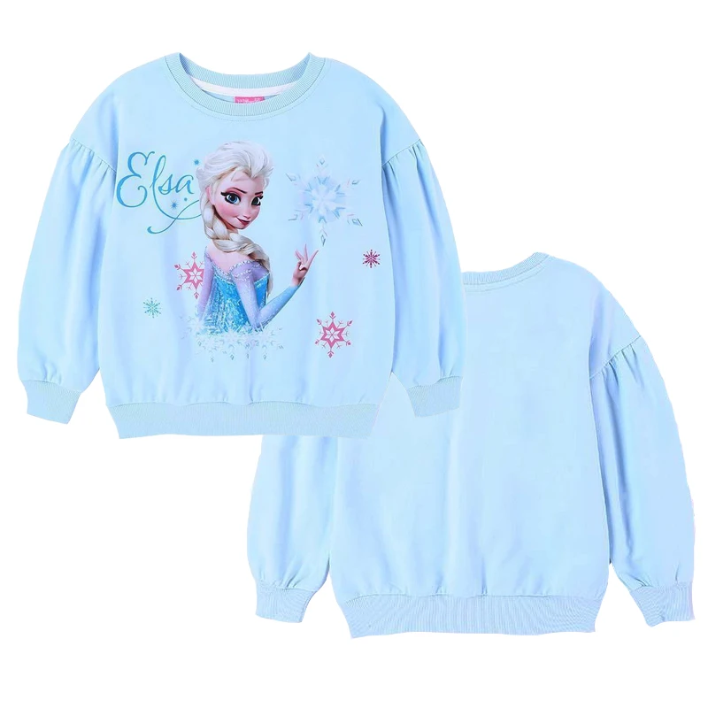 Camiseta de manga larga para niña, ropa de algodón de calidad Sofía, Elsa congelada, 2024