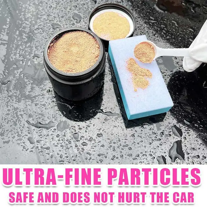 Car Glass Scratch Remover Oil Film Remover Polishing Powder Glass Cleaner Car Scratch Remover Glass Compound Oil Film Cleaner