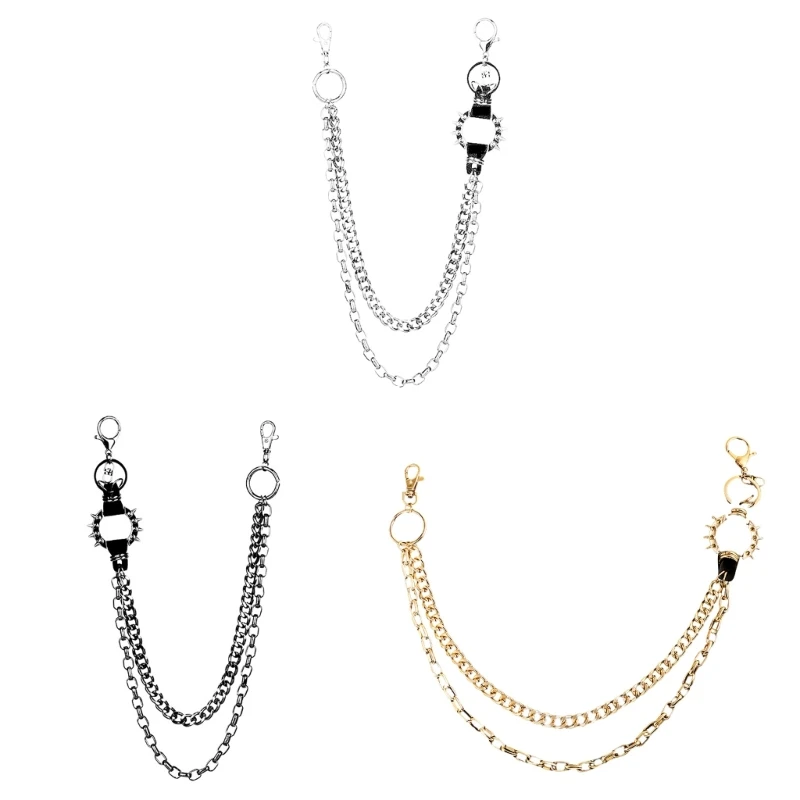 

Cargo Pants Chain Wallet Chain Harajuku Rivets for Costume Hat Handbag Decor