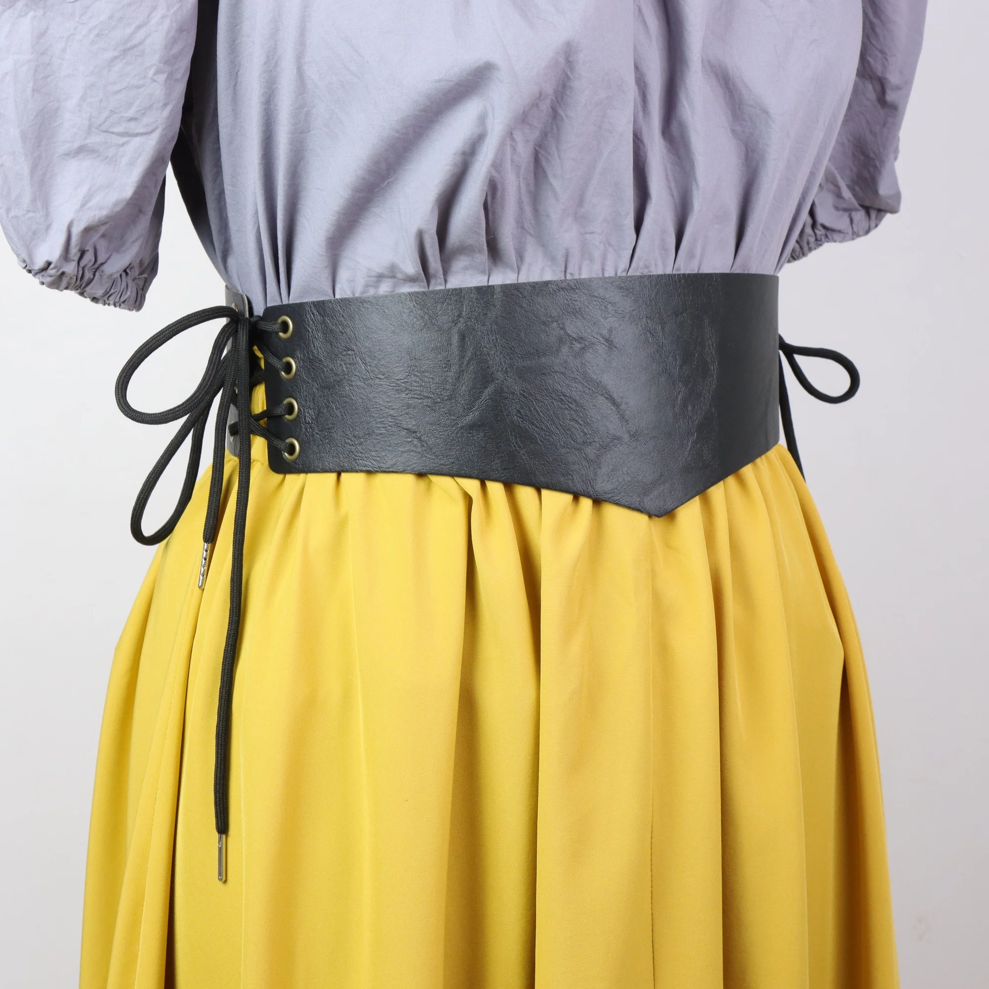 Vintage-PU-Ledergürtel, geeignet für mittelalterliches Cosplay, Gothic-Punk-Gürtel für Frauen, Gürtelzubehör für Kostüme, Outfits, lässig – Detail 2