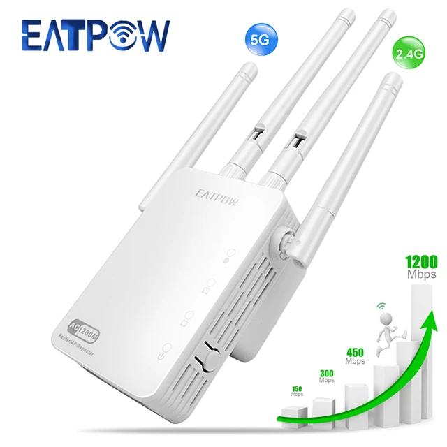 5G WiFi Routing Repeater WiFi Amplifier Signal Wifi Extender Network WiFi  Booster 1200Mbps Long Range Wireless Wi-fi Repeater - AliExpress